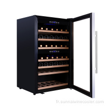 66 bouteilles Fridge de vin en acier en acier inoxydable